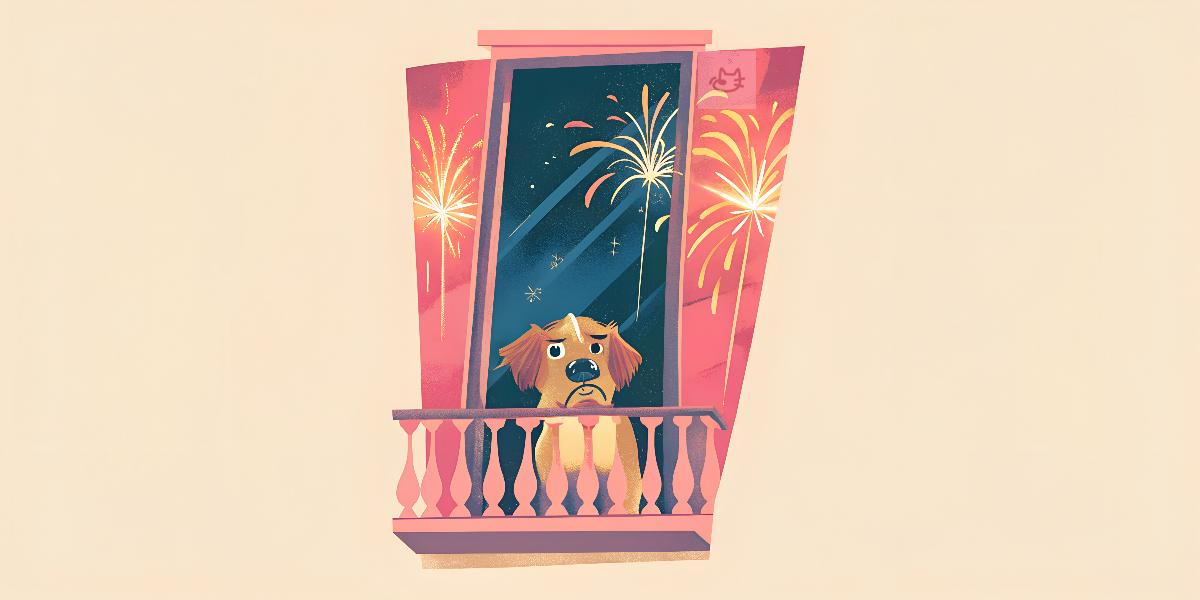 festival diwali fire crackers dog scare Nuzzy