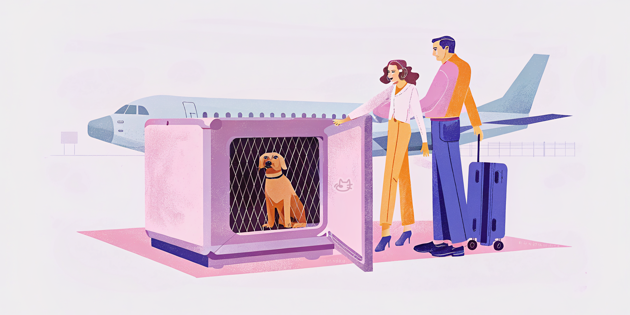 Dog traveling in airplane by Nuzzy