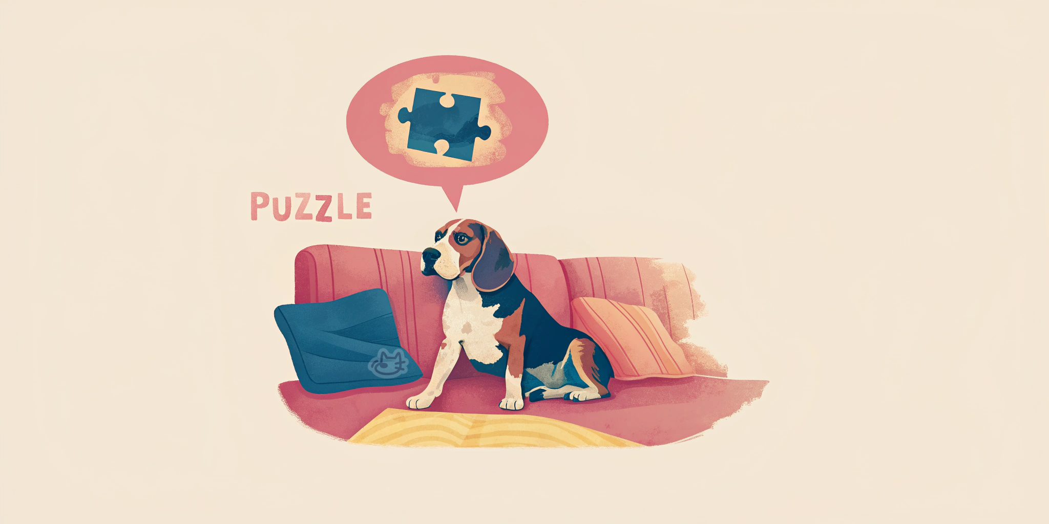 Dog puzzle exercises Nuzzy