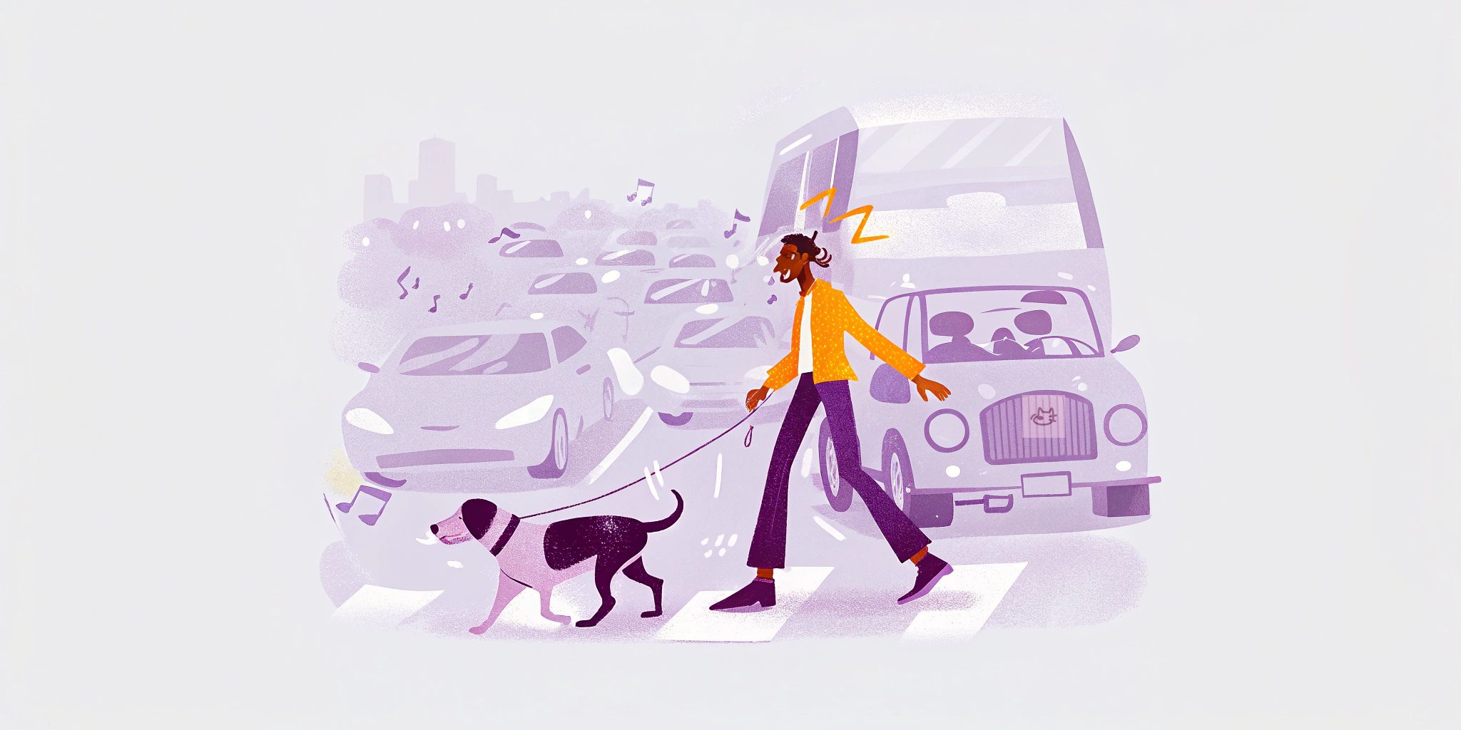 noise dogs walking indian street Nuzzy